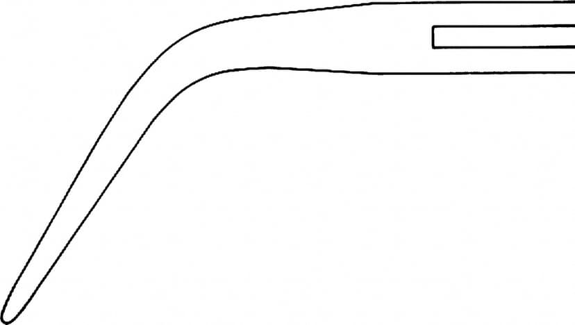 LINE DRAWING BF433R, BF433SR, BH-100-...-Aesculap Article Picture (Media Manager)